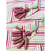 51 Inch Custom Valance Tab Girl Room and 4 custom tie backs Pink Green Yellow