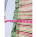 51 Inch Custom Valance Tab Girl Room and 4 custom tie backs Pink Green Yellow