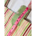 51 Inch Custom Valance Tab Girl Room and 4 custom tie backs Pink Green Yellow