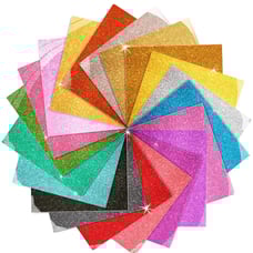 Glitter Iron on Vinyl, 19 Pack Sheets