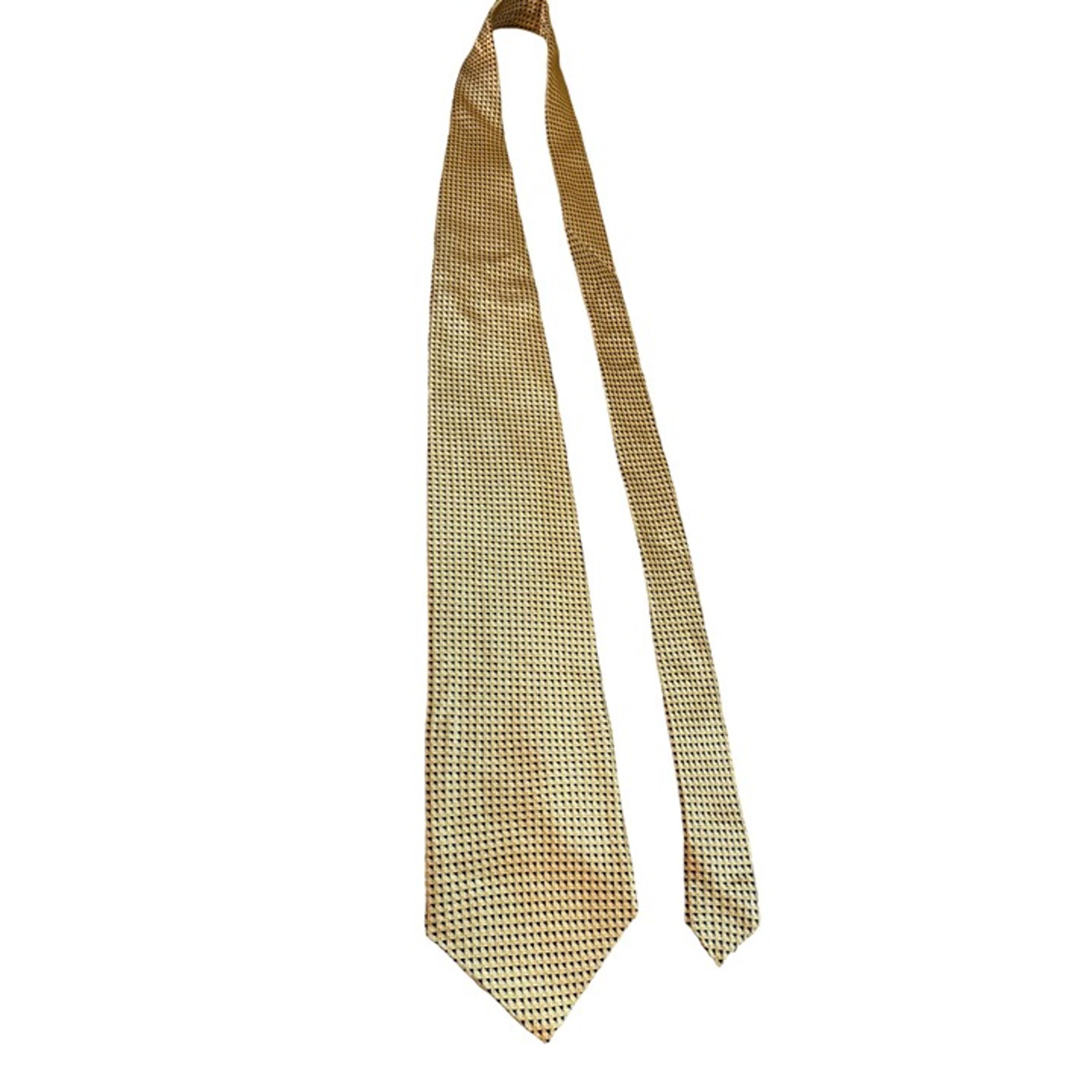 Bill Blass Mens Neck Tie Yellow Blue Square Geometric Work Dad Gift