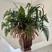 Faux Fern Plant with Metal Pot
