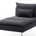 SODERHAMN 902.351.79 IKEA Cover for Chaise Lounge Slipcover Samsta Dark Gray