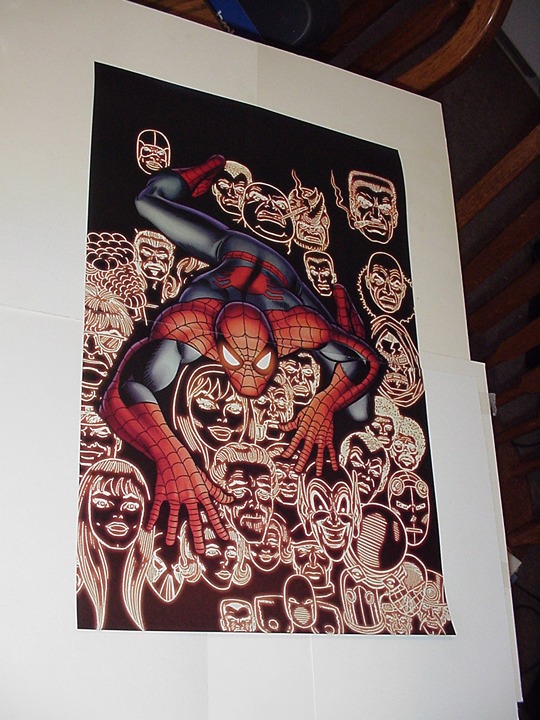 Spider-Man Poster #84 Crawling recolored! John Romita Sr Art