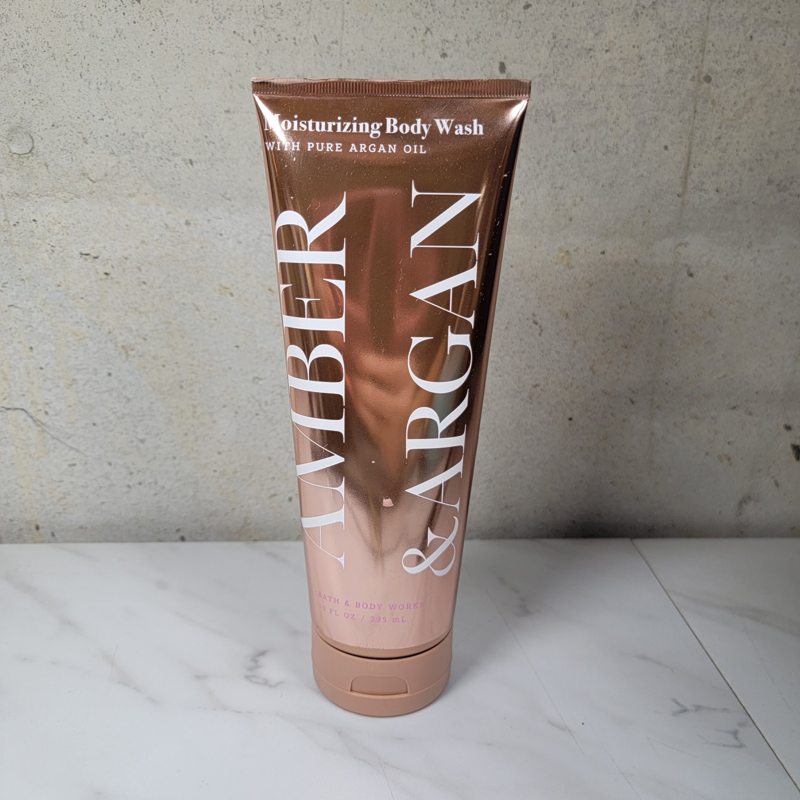 Bath & Body Works Amber & Argan 10 Oz Perfumed Body Cream Lotion Rare
