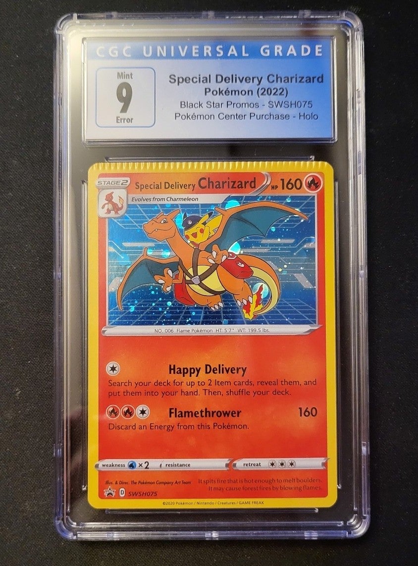 CGC 9 Error Special Delivery Charizard