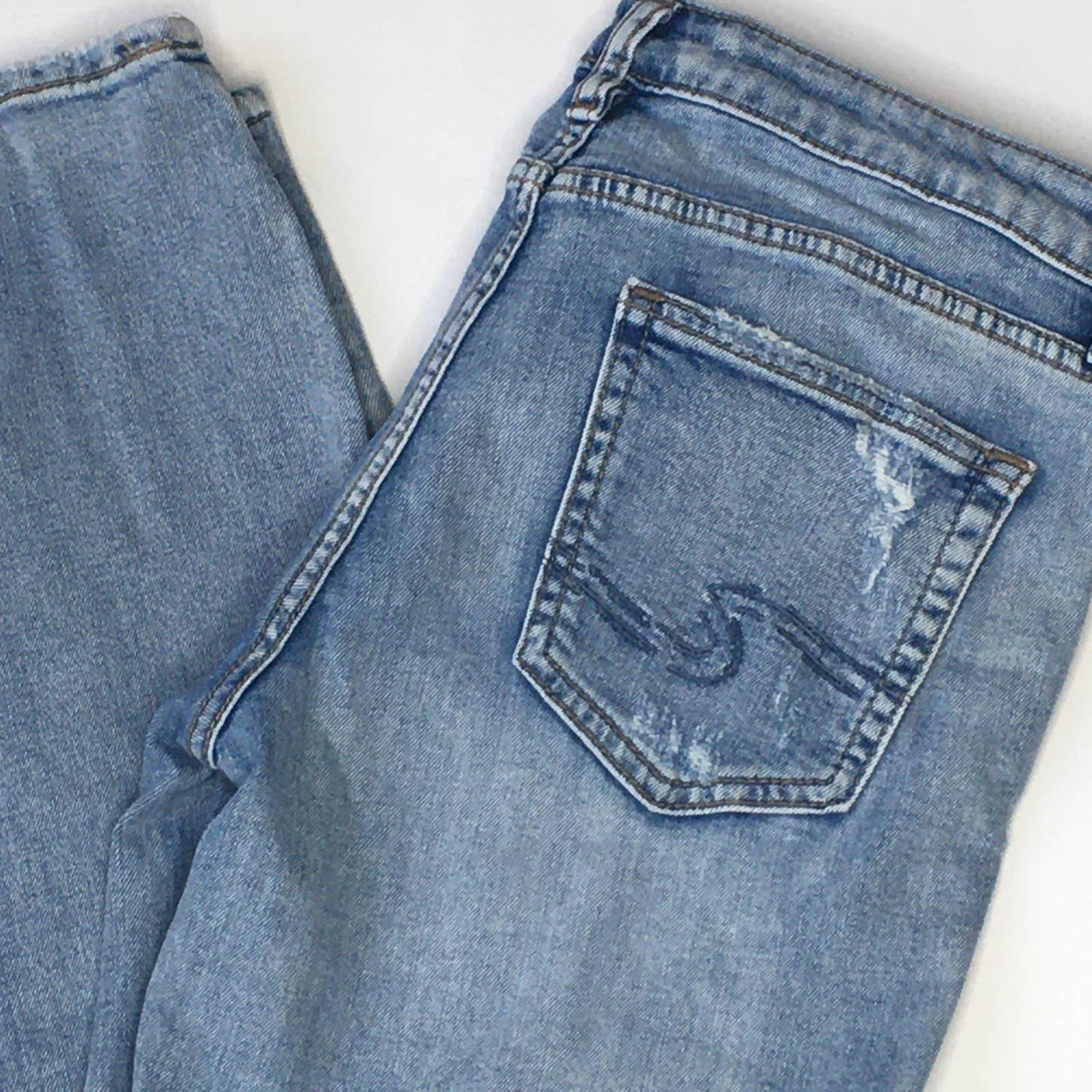 Silver Jeans Distressed Cropped Denim
