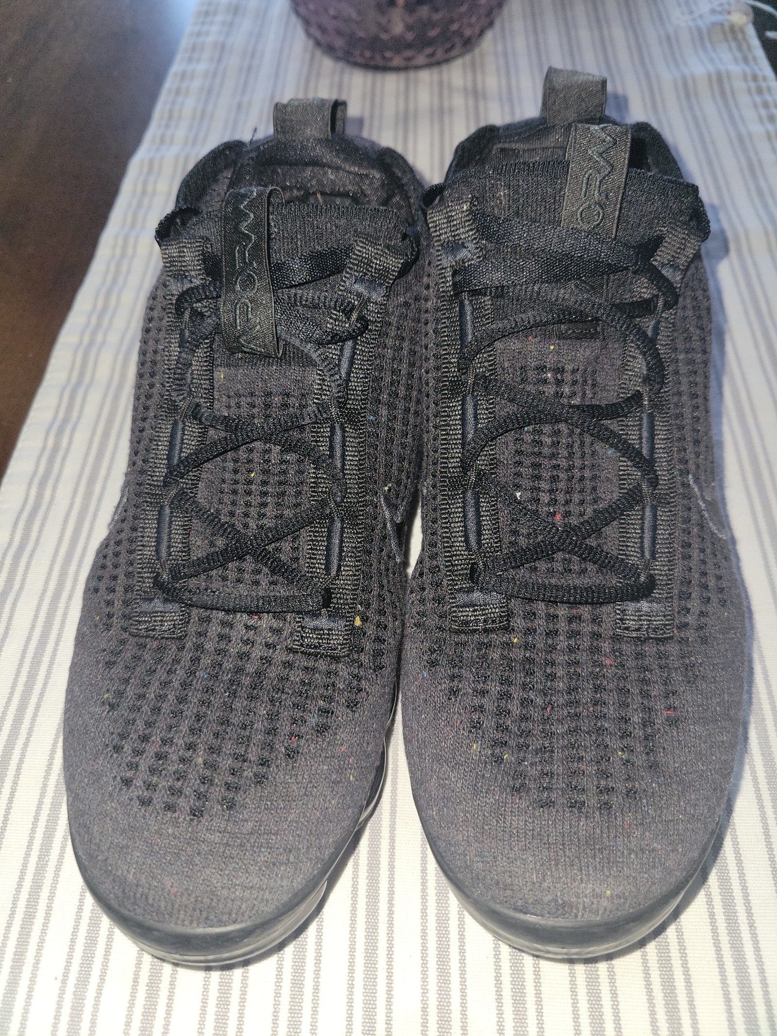 Nike Air VaporMax 2021 FK Flyknit Black Anthracite DH4084-001 Boy's 6.5Y
