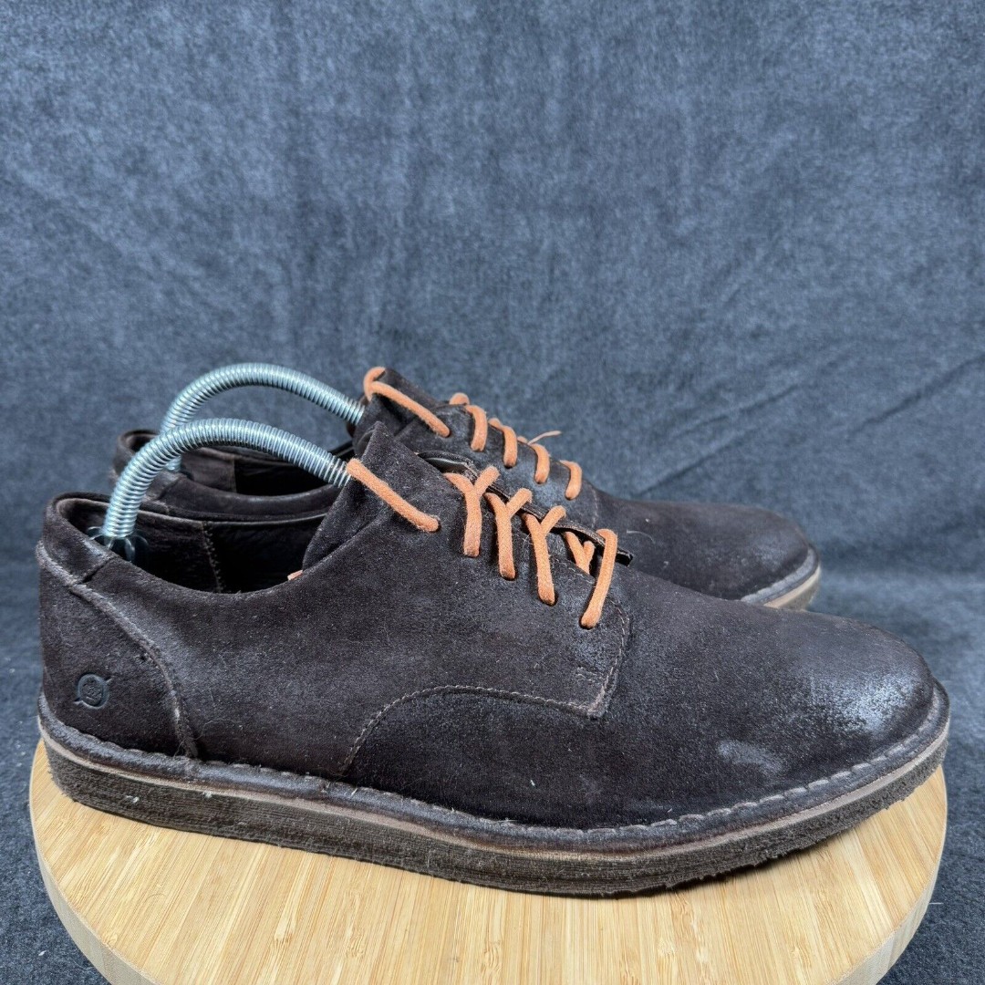 Born Wayz Brown Nubuck Leather Oxfords Casual Shoes Men’s 9.5