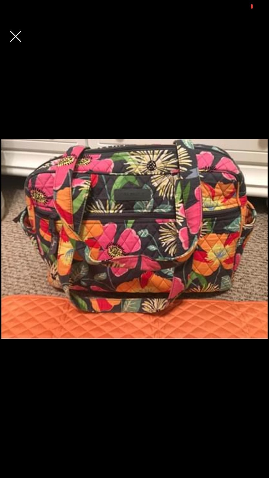 Vera Bradley Floral Printed Diaper Bag