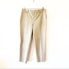 Crown & Ivy Khakis Cary Fly Front Year Round Size 12 New With Tags Pants