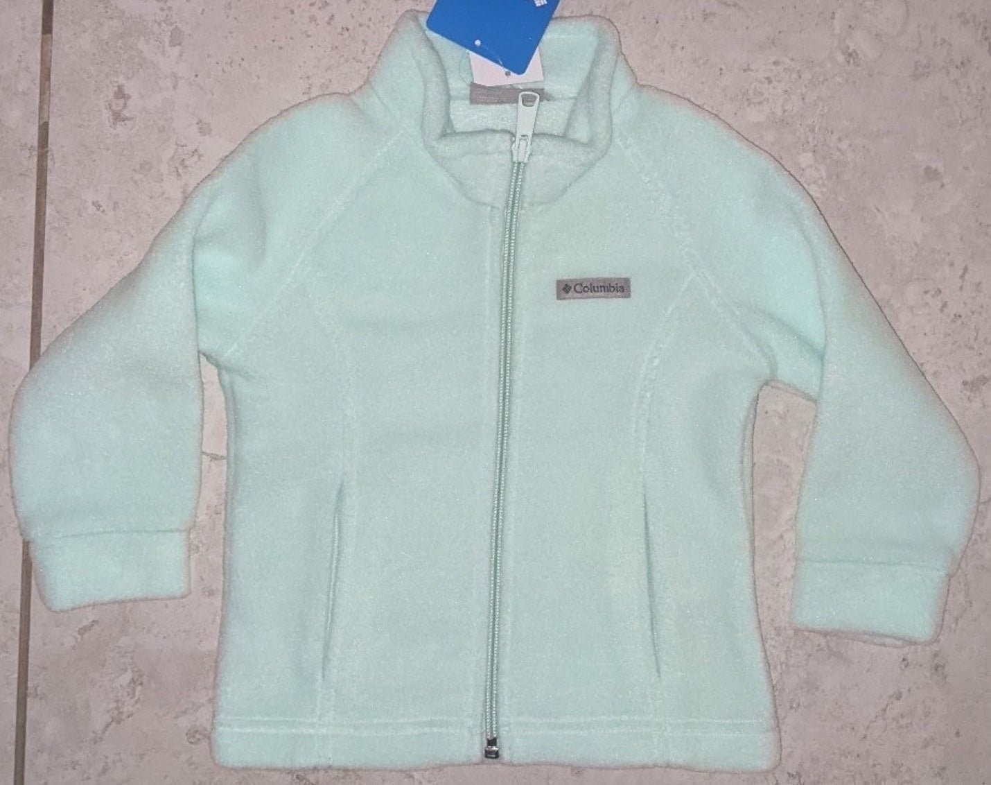 Columbia Girl's Pastel Mint Blue Fleece Jacket