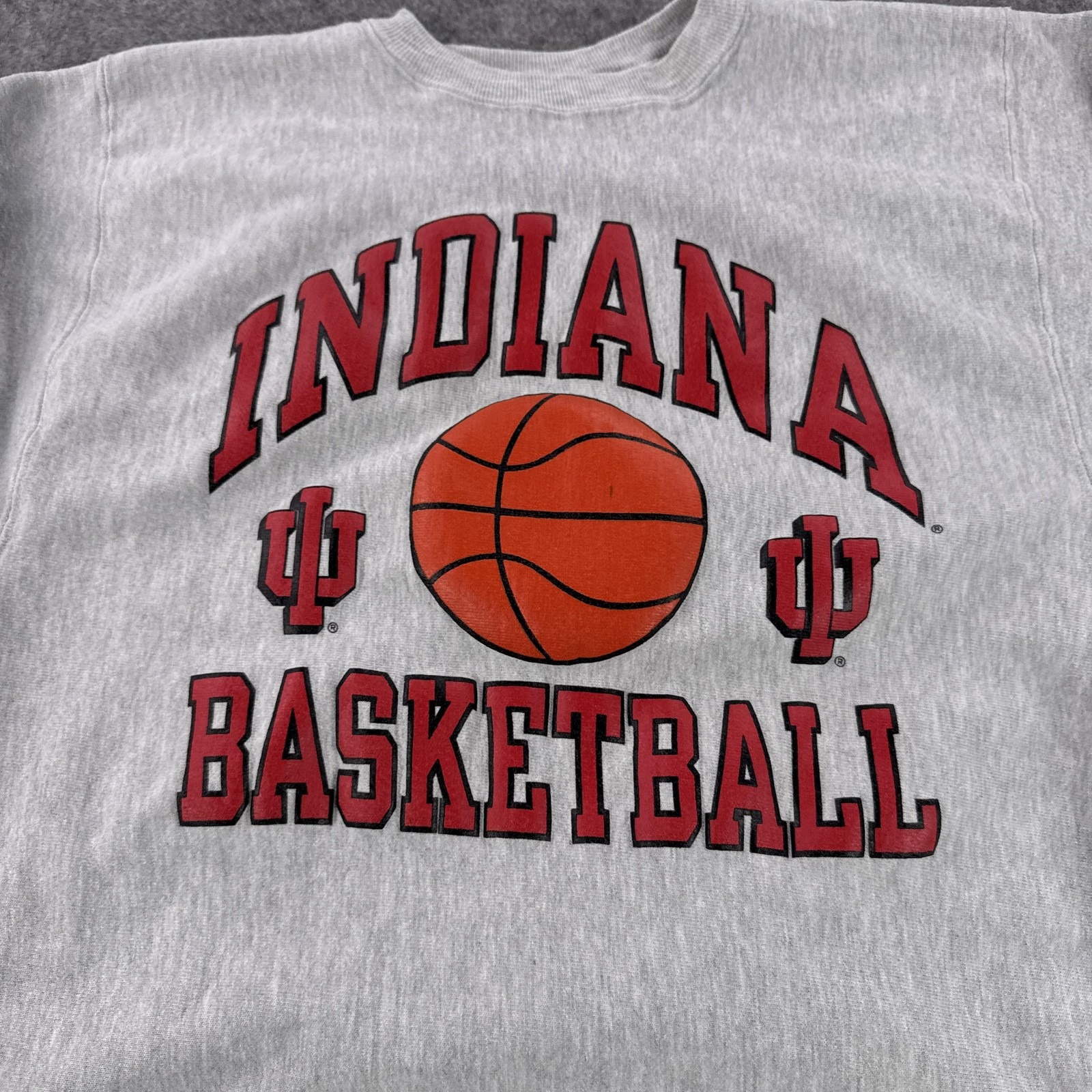 Vintage Indiana Hoosiers Sweatshirt Mens XL NCAA Basketball Reverse Weave 90s