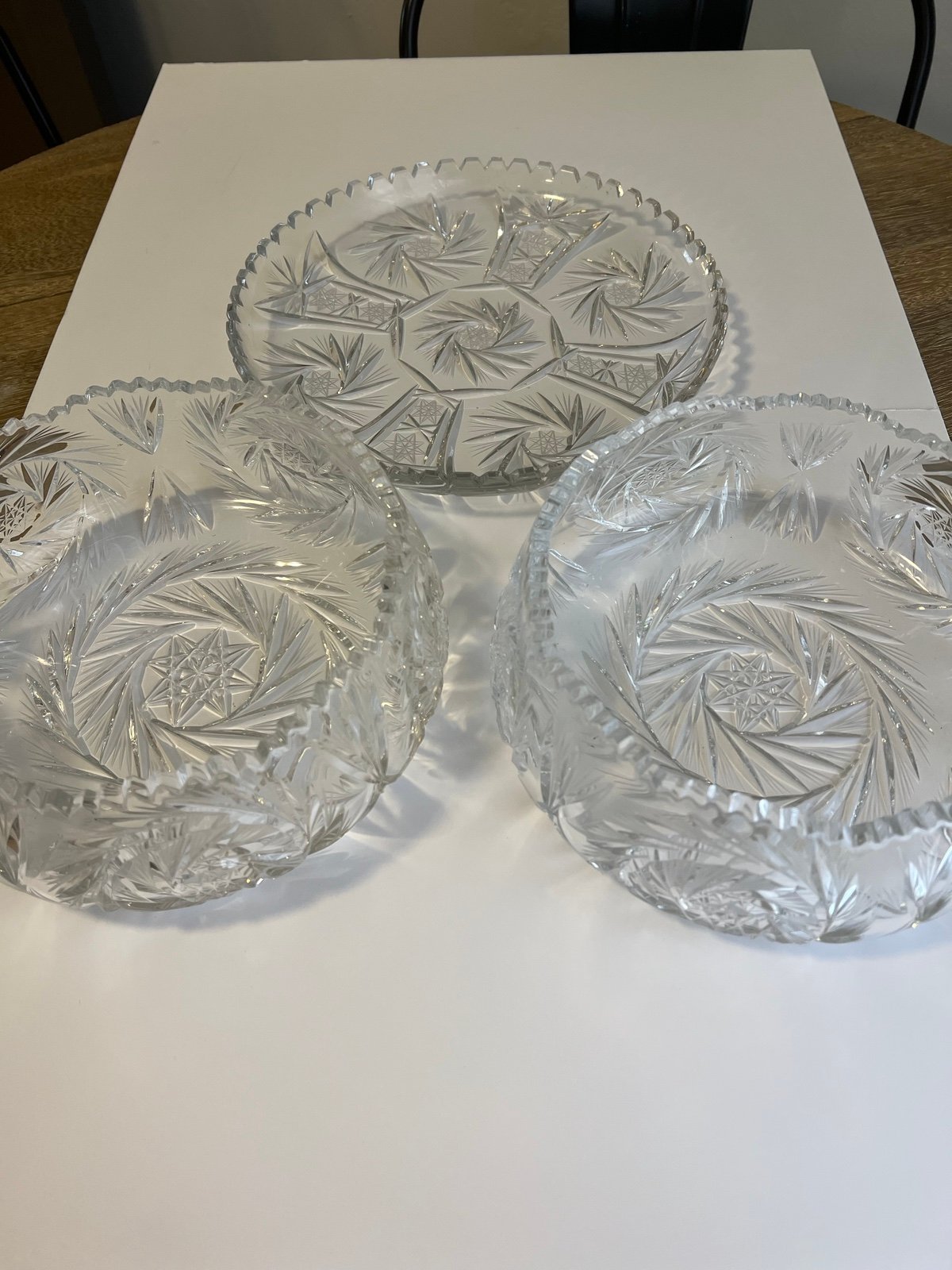 American brilliant cut glass