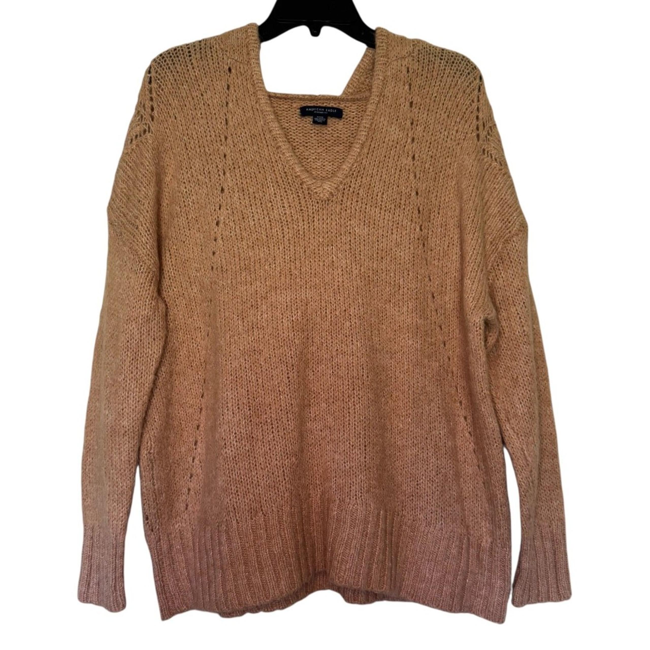 American Eagle women's size medium M jegging fit wool blend hooded sweater