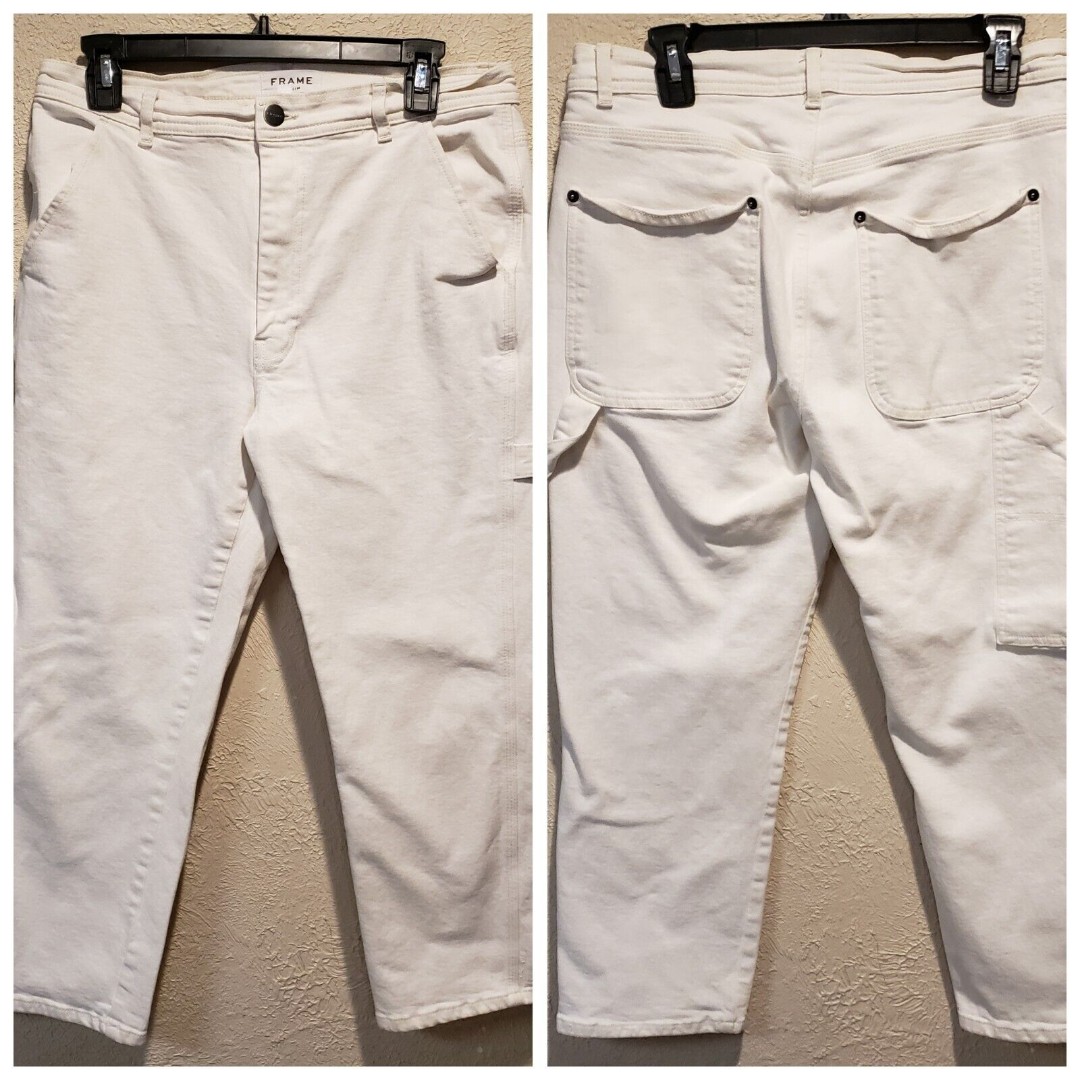 Frame | Women's Straight Leg Jeans White | Size 30