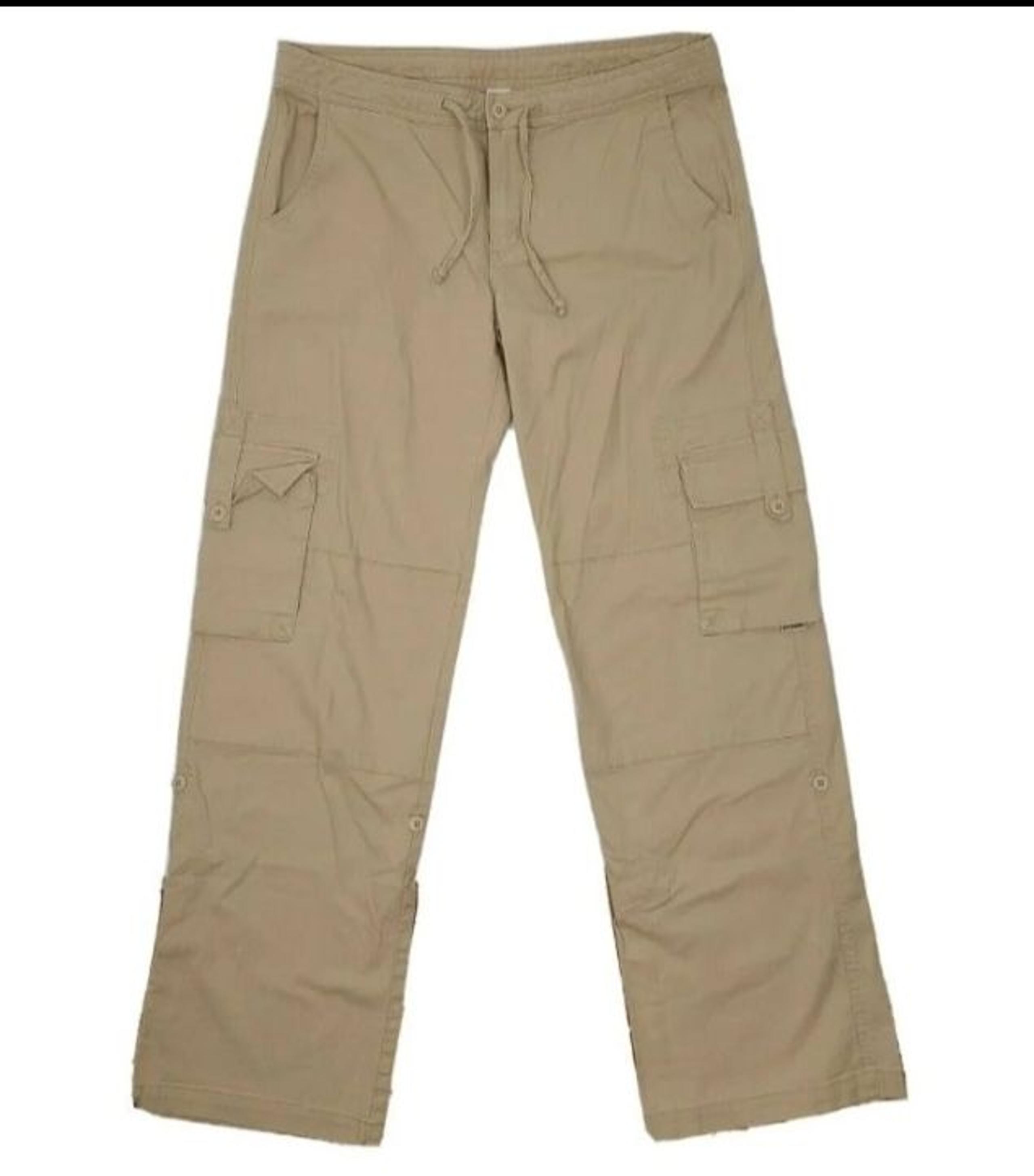 PRANA Tan Drawstring Cargo Pants Size 10