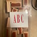Stampin Up Letter Press Alphabet
