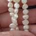 Vtg.sterling Silver Genuine pearls - three strands bracelet- 8.05 in.