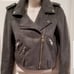 Zara Basic Faux Suede Motorcycle Biker Moto Jacket Gray Moto Zippers SZ XS