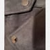 Zara Basic Faux Suede Motorcycle Biker Moto Jacket Gray Moto Zippers SZ XS
