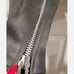 Zara Basic Faux Suede Motorcycle Biker Moto Jacket Gray Moto Zippers SZ XS
