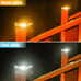 4 packs Outdoor Solar Fence Post Lights, 2 Lighting Patterns, Waterproof,gsg