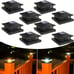 4 packs Outdoor Solar Fence Post Lights, 2 Lighting Patterns, Waterproof,gsg