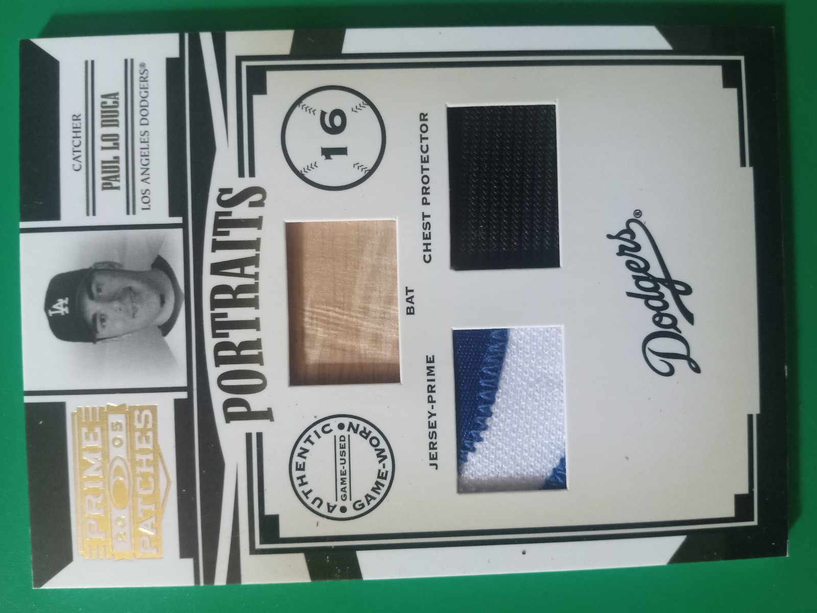 Rare /30 Dodgers 05 Donruss Prime Patches Portrait Paul Lol Duca
