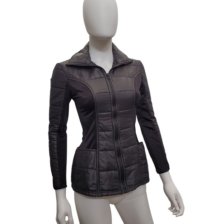 Lip Service Vintage Cyber Goth Puffer Jacket Y2K Late 90s XS/S
