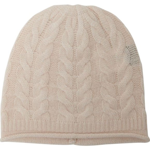 NWT Tahari Women's Cashmere Beanie Rice Heather