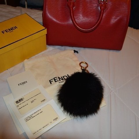 Fendi Pom Pom Black
