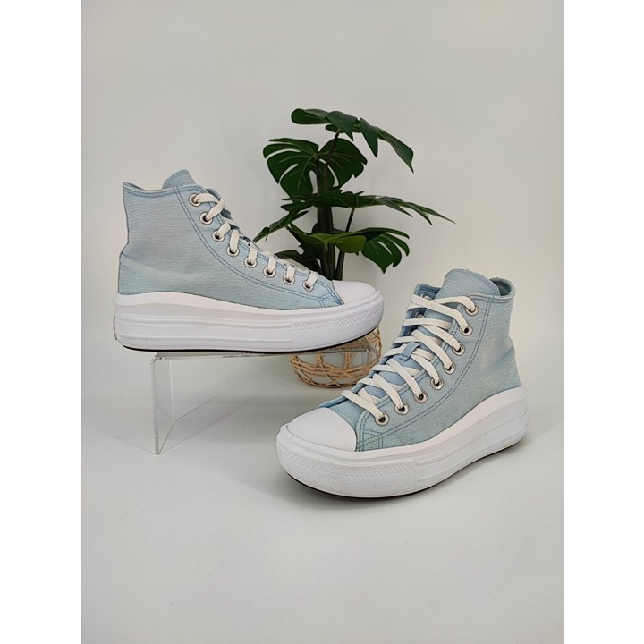 Converse Kids All Star Move Trainers Thunder Daze Lace Up Shoes Size 6 US