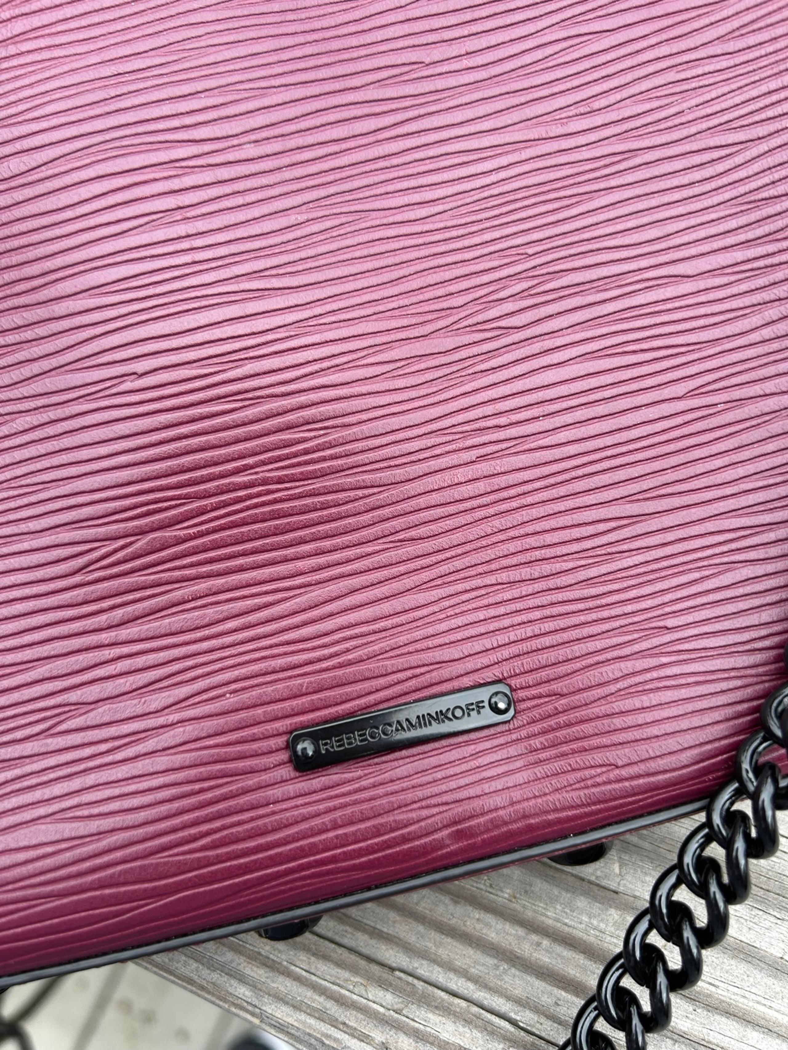 Rebecca Minkoff Avery Textured Purse in Port Wine Purple
