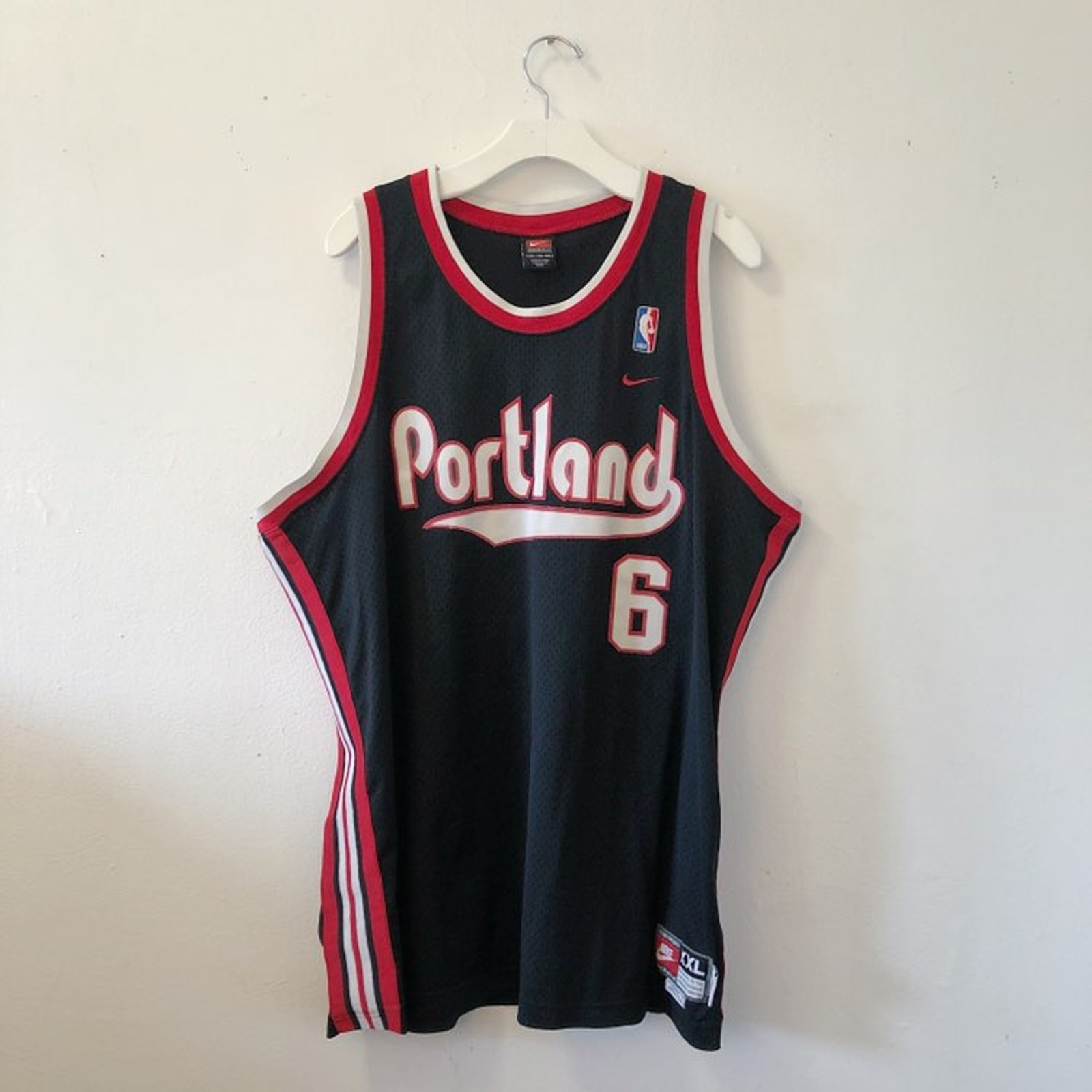 2000s Bonzi Wells #6 Nike Portland Trailblazers blazers jersey vtg rare