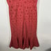 Antonio Melani Cotton Eyelet Midi Dress Button Front Sleeveless Coral Sz 4