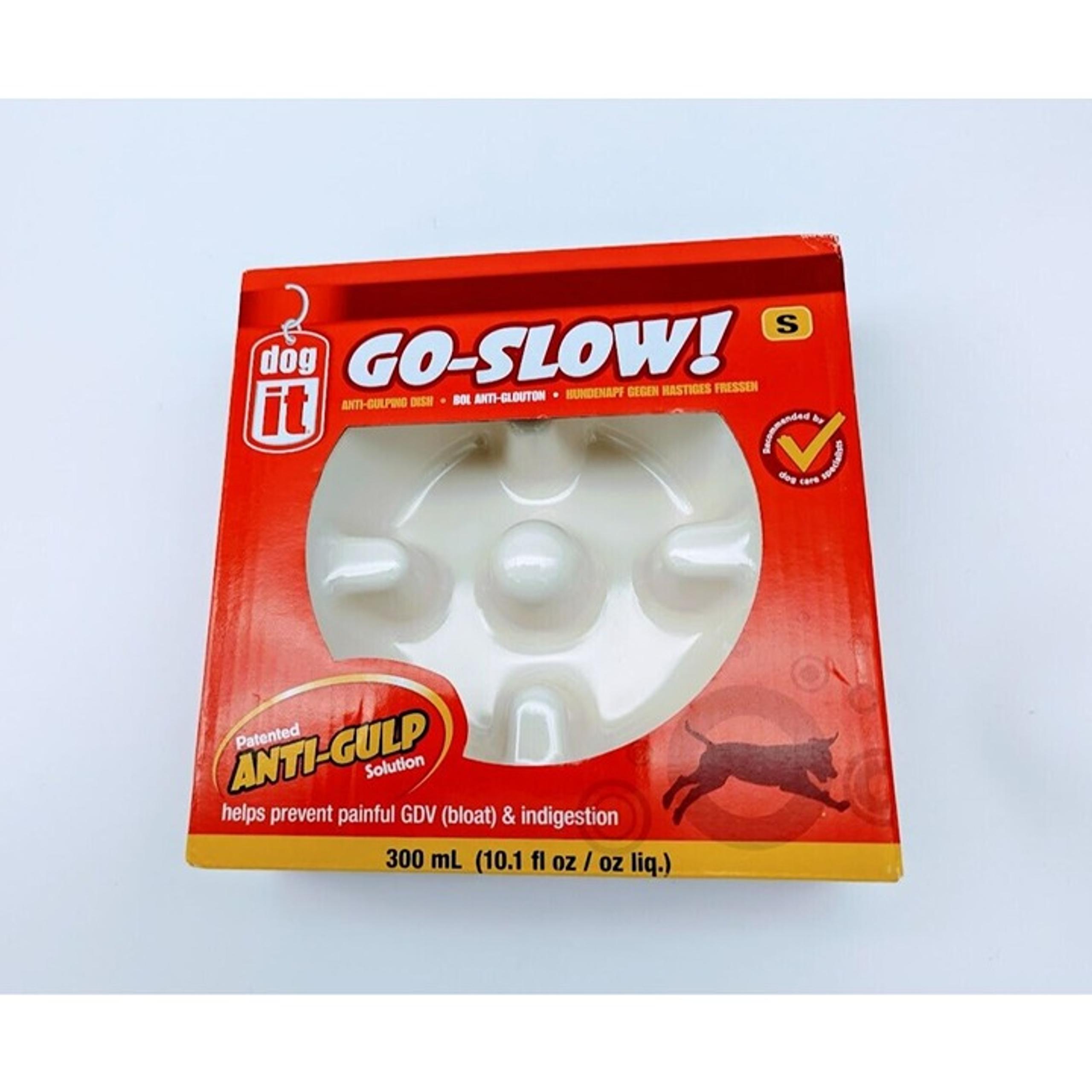 Dog It Go Slow Small Anti Gulp Dish Bowl 300 mL 10 oz New In Box NIB Prevent GDV
