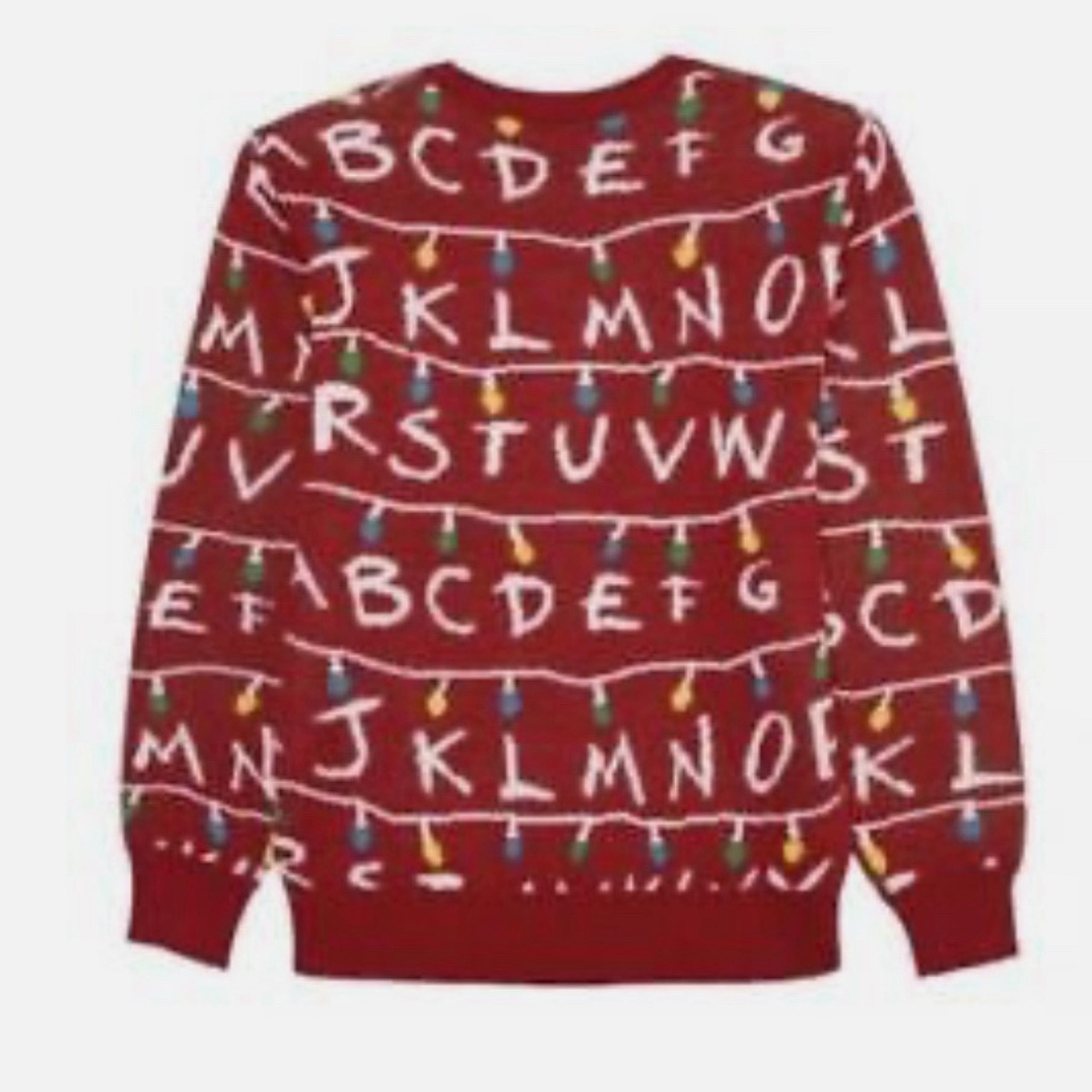 Men’s Stranger Things Christmas Sweater size XL