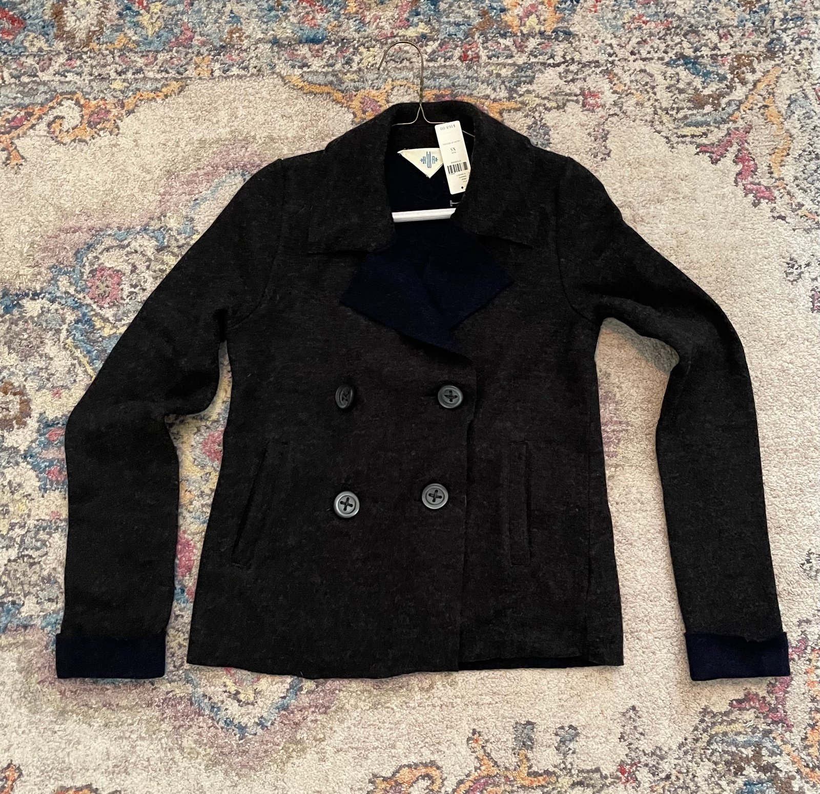 Anthropologie NWT XS Felted Peacoat Sweater