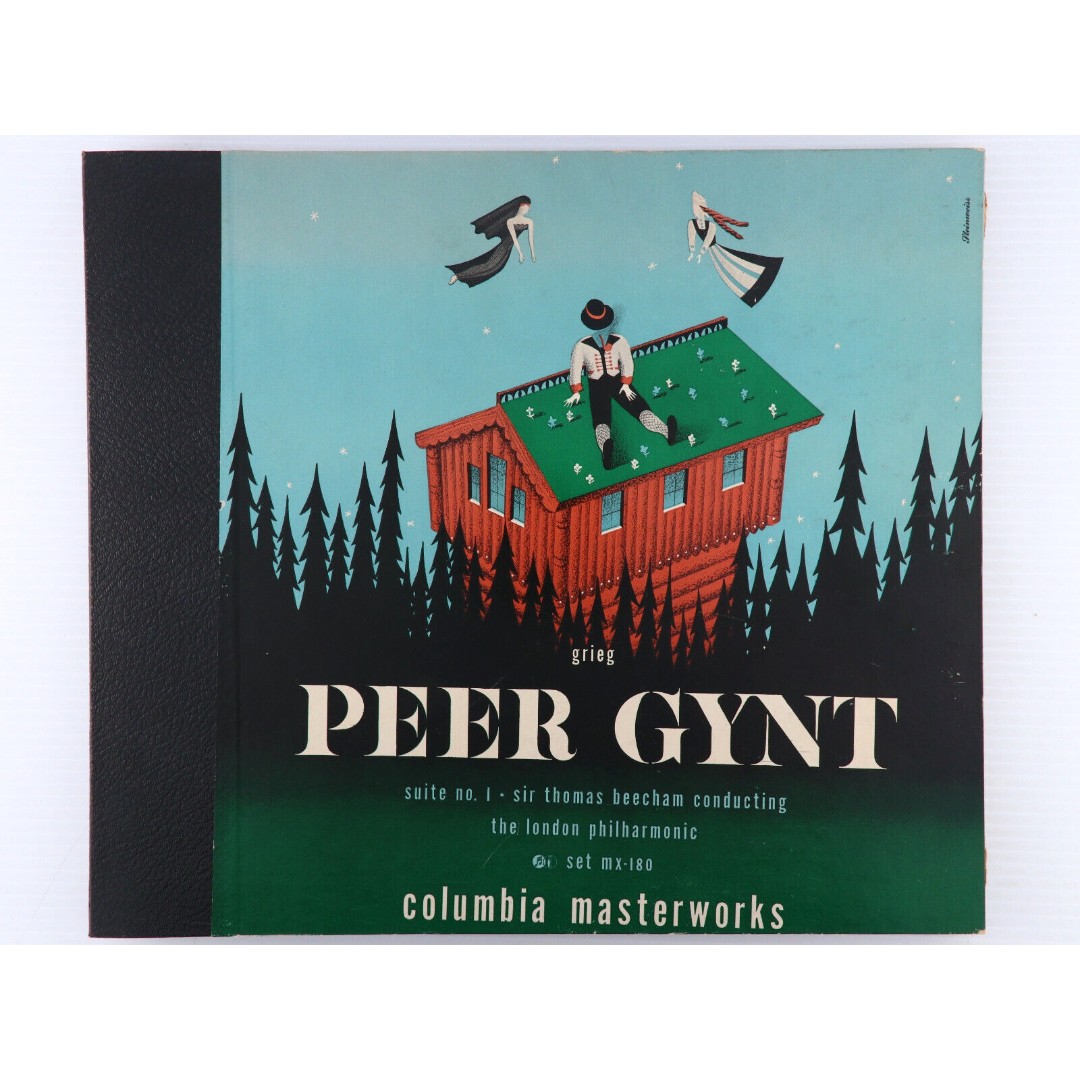 Peer Gynt Suite No. 1 Grieg, Beecham, London Philharmonic 2x 12 78 rpm Record