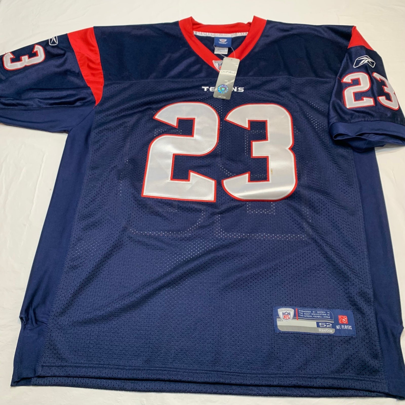 Houston Texans #23 Arian Foster Size 52 Reebok Onfield NFL Jersey New