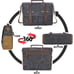 New 15.6 In Unisex Vintage Leather & Waxed Canvas Briefcase Satchel Laptop Bag