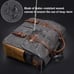 New 15.6 In Unisex Vintage Leather & Waxed Canvas Briefcase Satchel Laptop Bag