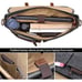 New 15.6 In Unisex Vintage Leather & Waxed Canvas Briefcase Satchel Laptop Bag