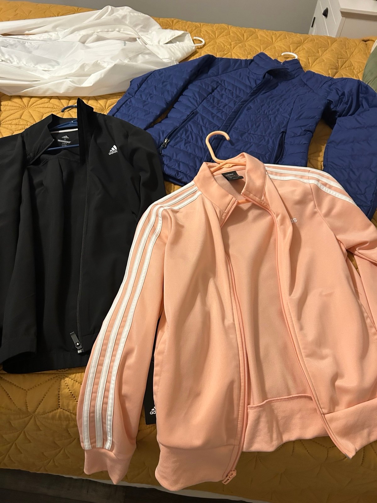 Jackets never use 4 Columbia and adidas