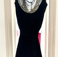 Gorgeous New Woman's Black Jeweled Off Shoulder Jumpsuit Size 14