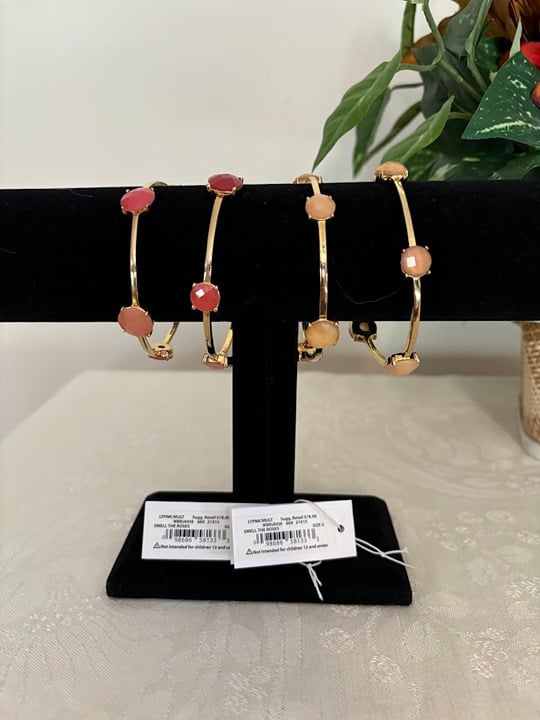 4 Kate Spade Gold Tone Bangle Bracelets! More than 65% off the original price!