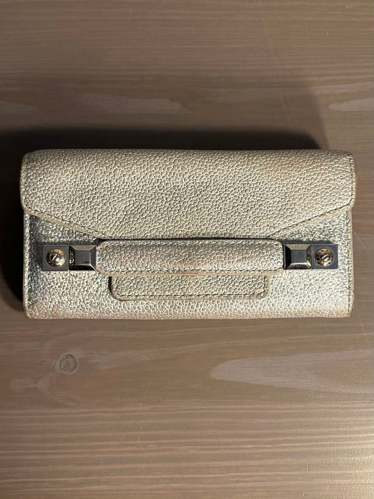 VERY RARE HENRI BENDEL HOLOGRAPHIC CARLYLE WALLET