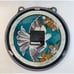 Vintage Westclox Quartz Stained Glass Hanging Clock Bird and Flowers (Works)