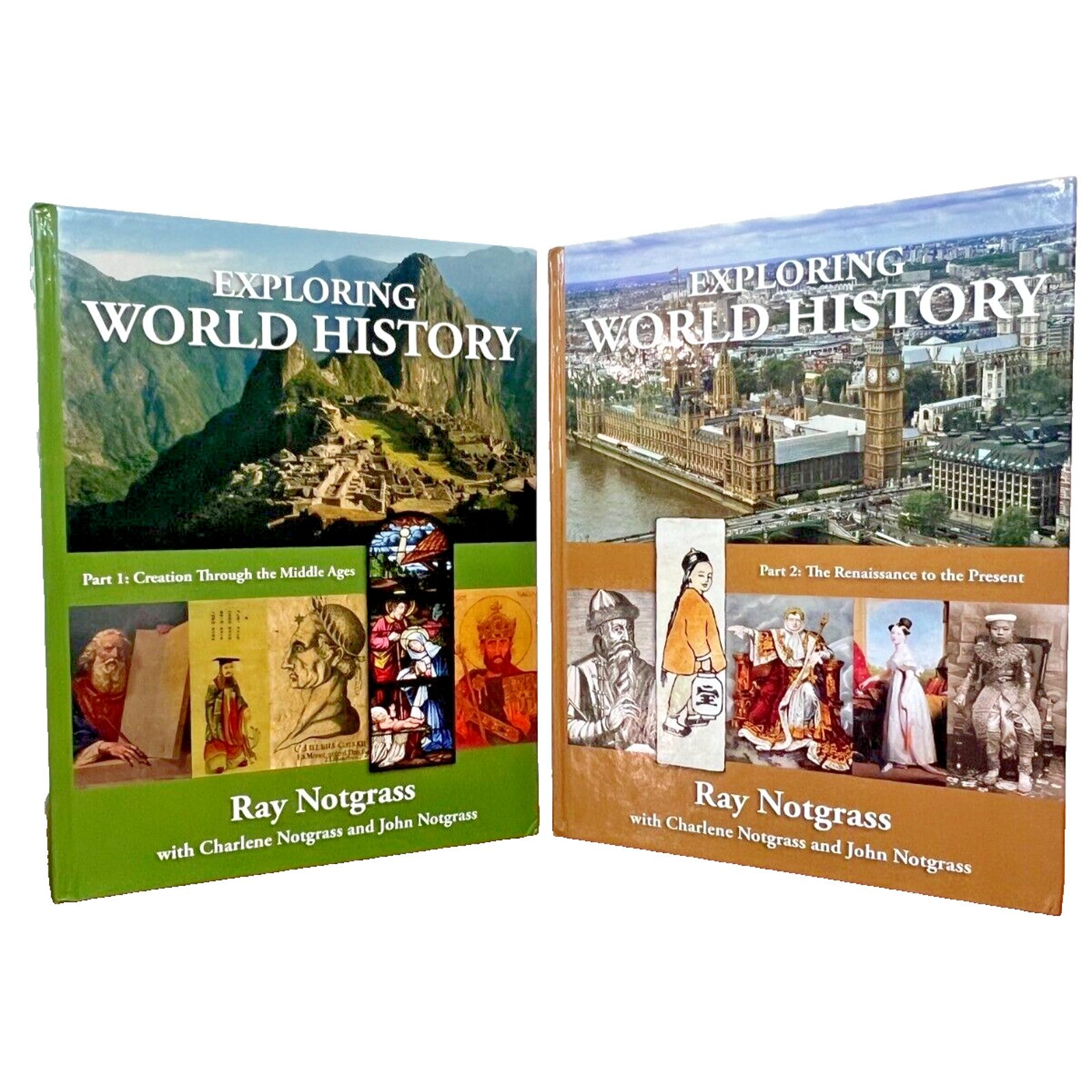 Exploring World History Vol 1 & 2 - Notgrass (Hardcover, Homeschool Set)
